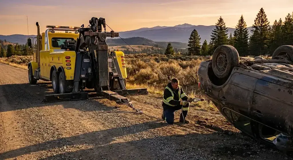 Washington scene-safe accident recovery towing