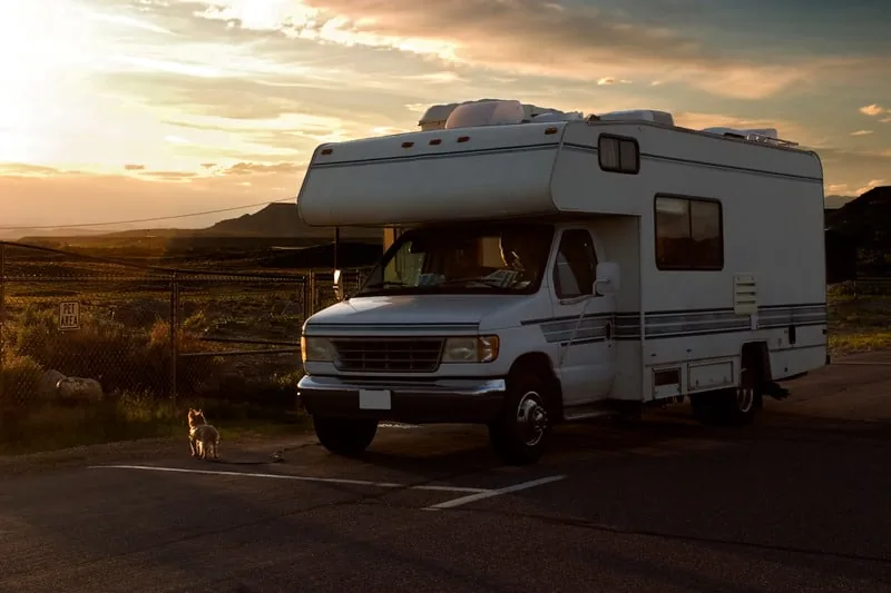 Washington RV motorhome ready for transport